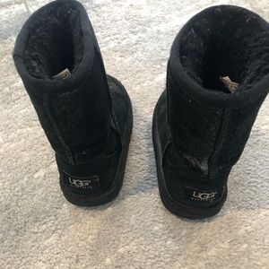 UGG Kids Black Classic Short Boots